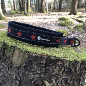 Halsband ”My dog is a star” Röd
