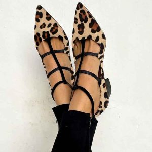 Leopard Riemchen-High Heels für einen stilvollen und selbstbewussten Auftritt