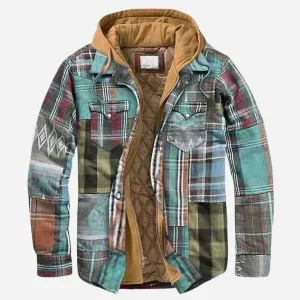 Patchwork-Weste mit kariertem Muster – Moderner und vielseitiger Stil