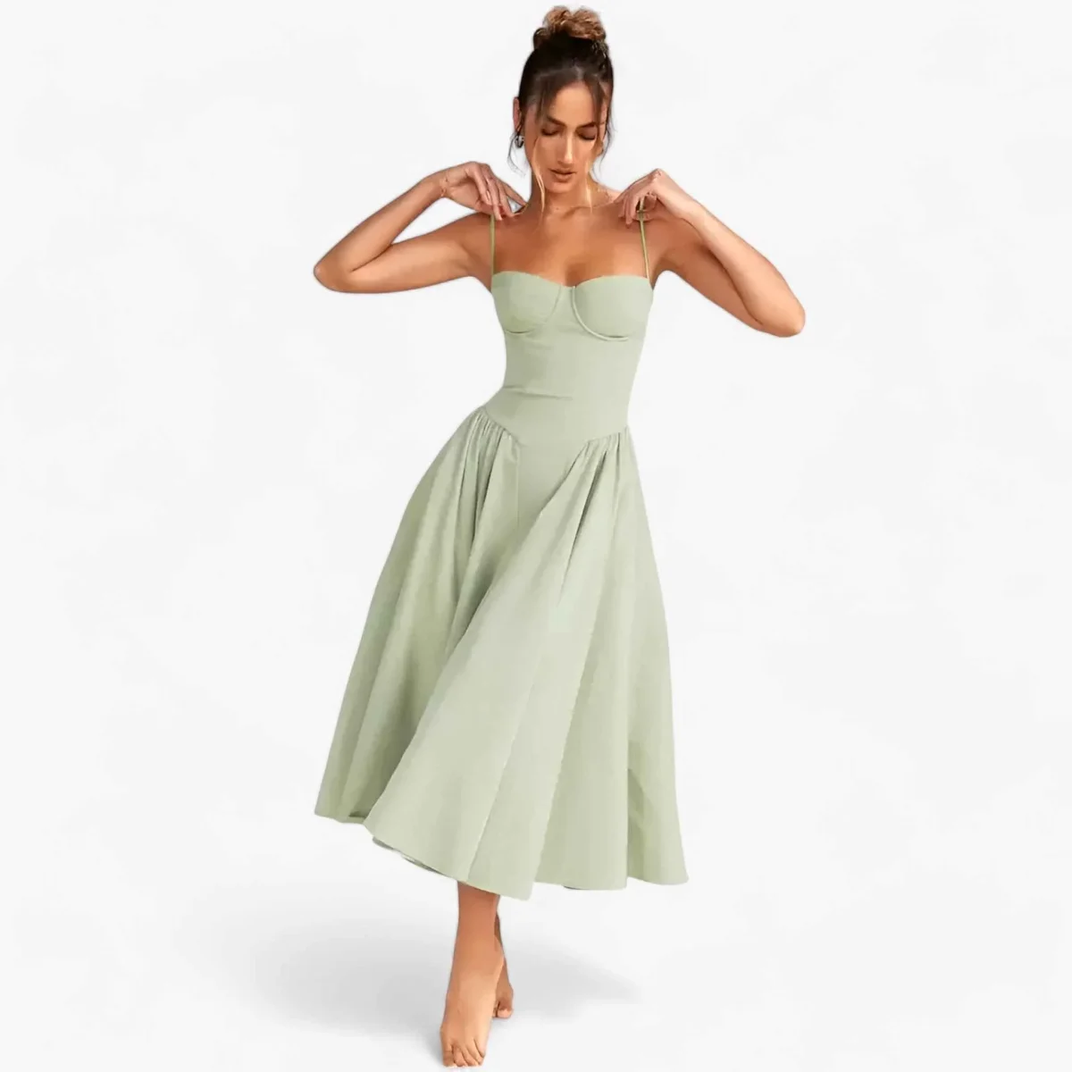 Damen Elegantes Midikleid für Hochzeitsgast - Bild 2