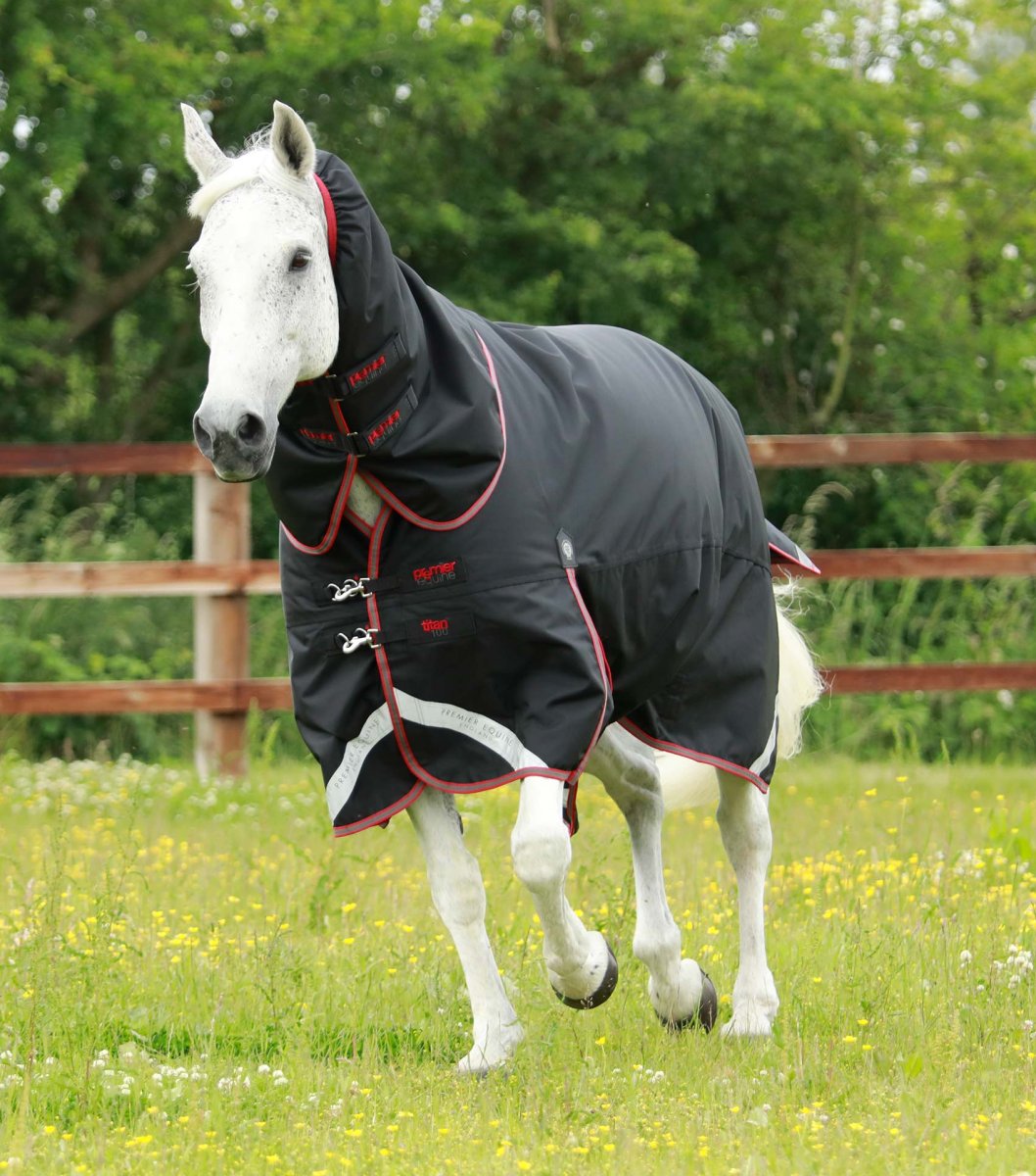 PE Titan 100g Turnout Rug with Snug-Fit Neck Cover