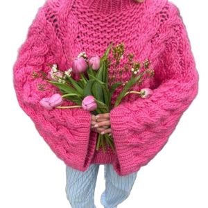 Strickpullover mit lockerer Passform — müheloser Stil für Herbst und Winter