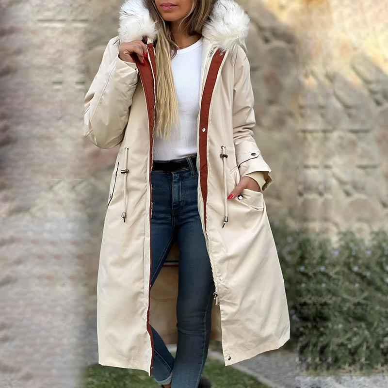 Fionna Damen-Winterjacke mit Kapuze und plüschigem Fellkragen - Bild 9